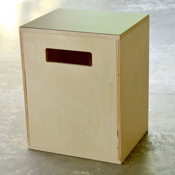 Modern Side Table / Black Formica Top