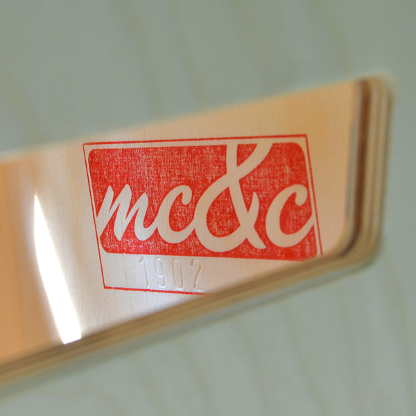 Modern Side Table / Black Formica Top